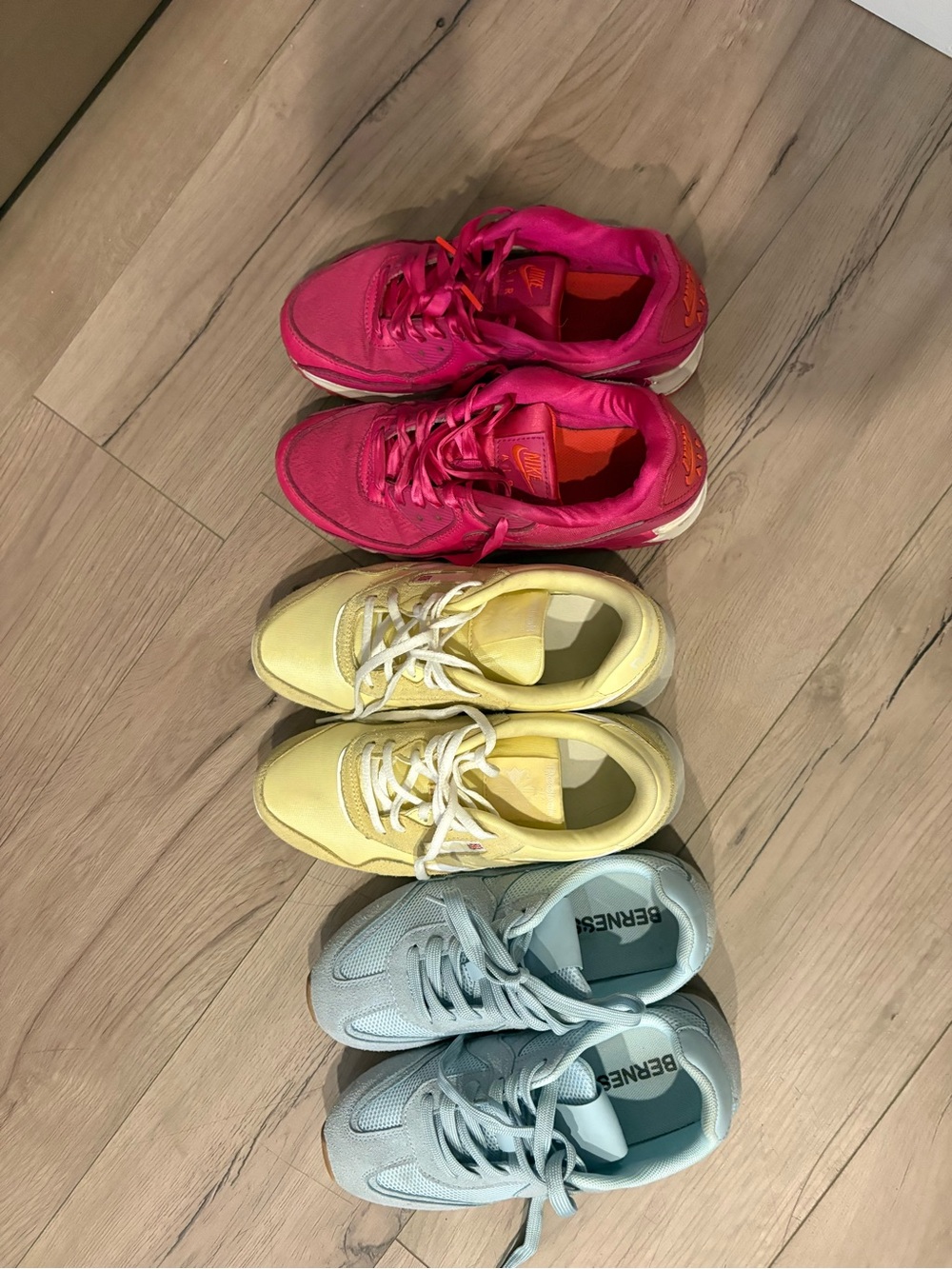 3 pairs Reebok Nike Bernese  Women’s  running Shoes